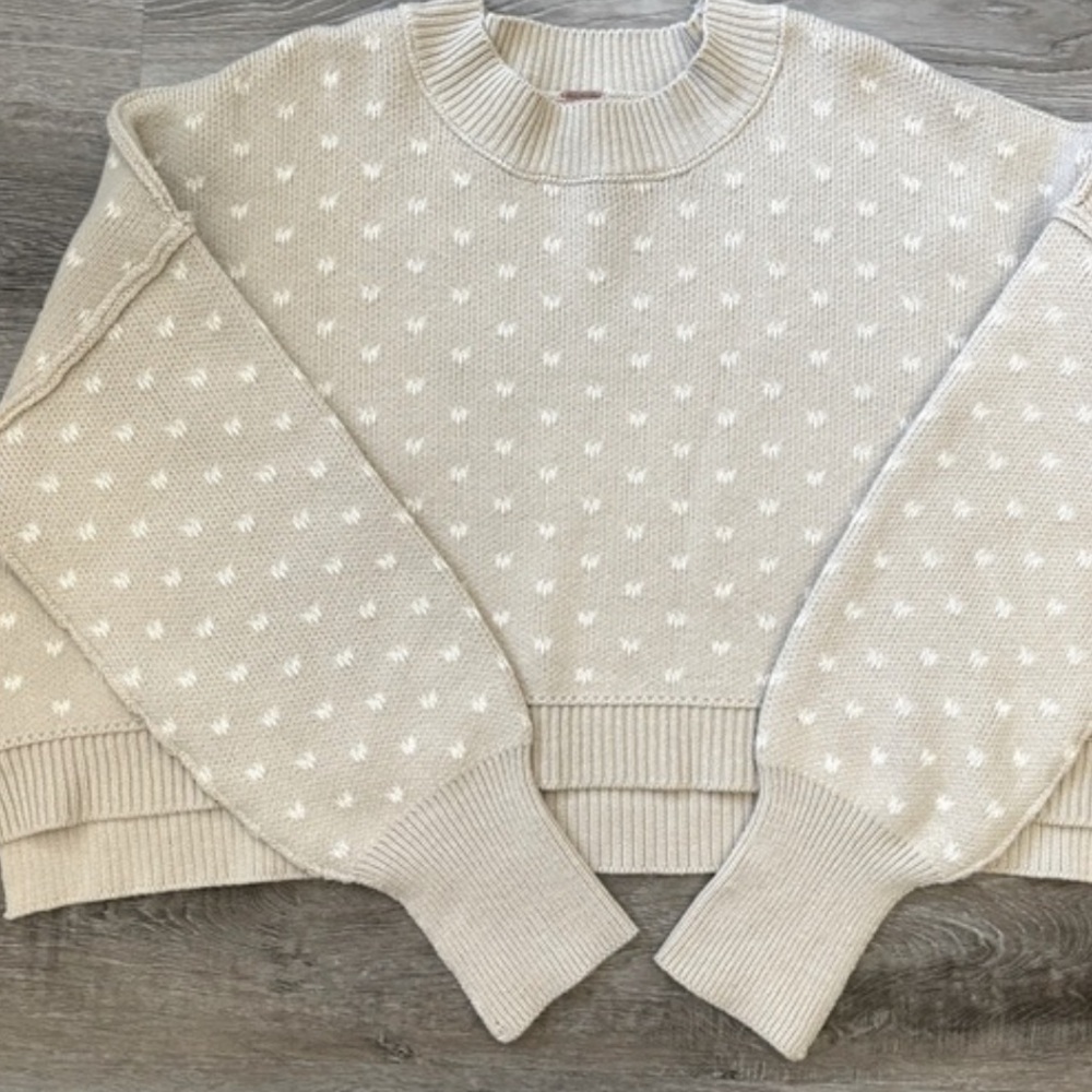 Free People easy street crop sweater - Picture 6 of 6